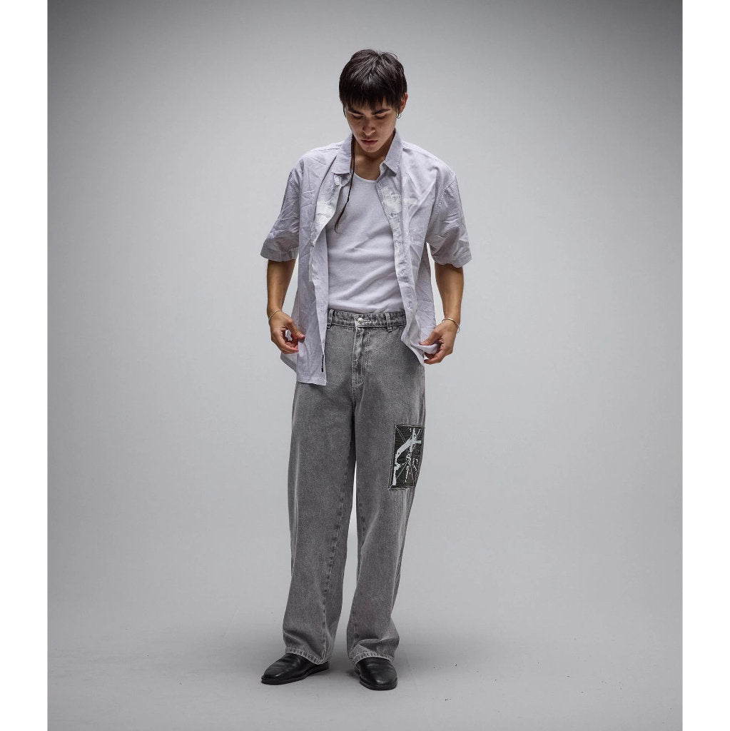 Former Distend Denim Pant in Sacrafice Washed Grey | Shop Former online with Pavement Skate Store and enjoy free Aotearoa NZ shipping on orders over $100*!