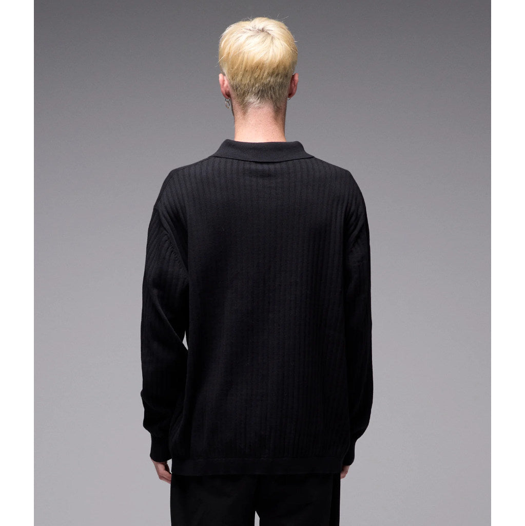 Former Franchise LS Knot Polo - Black | Shop Former clothing online with Pavement Skate Store with free Aotearoa NZ shipping over $100*!