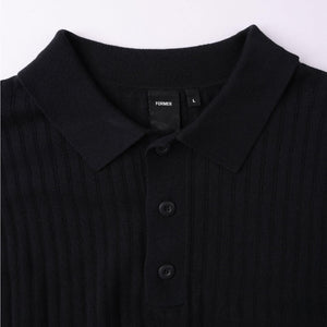 Former Franchise LS Knot Polo - Black | Shop Former clothing online with Pavement Skate Store with free Aotearoa NZ shipping over $100*!