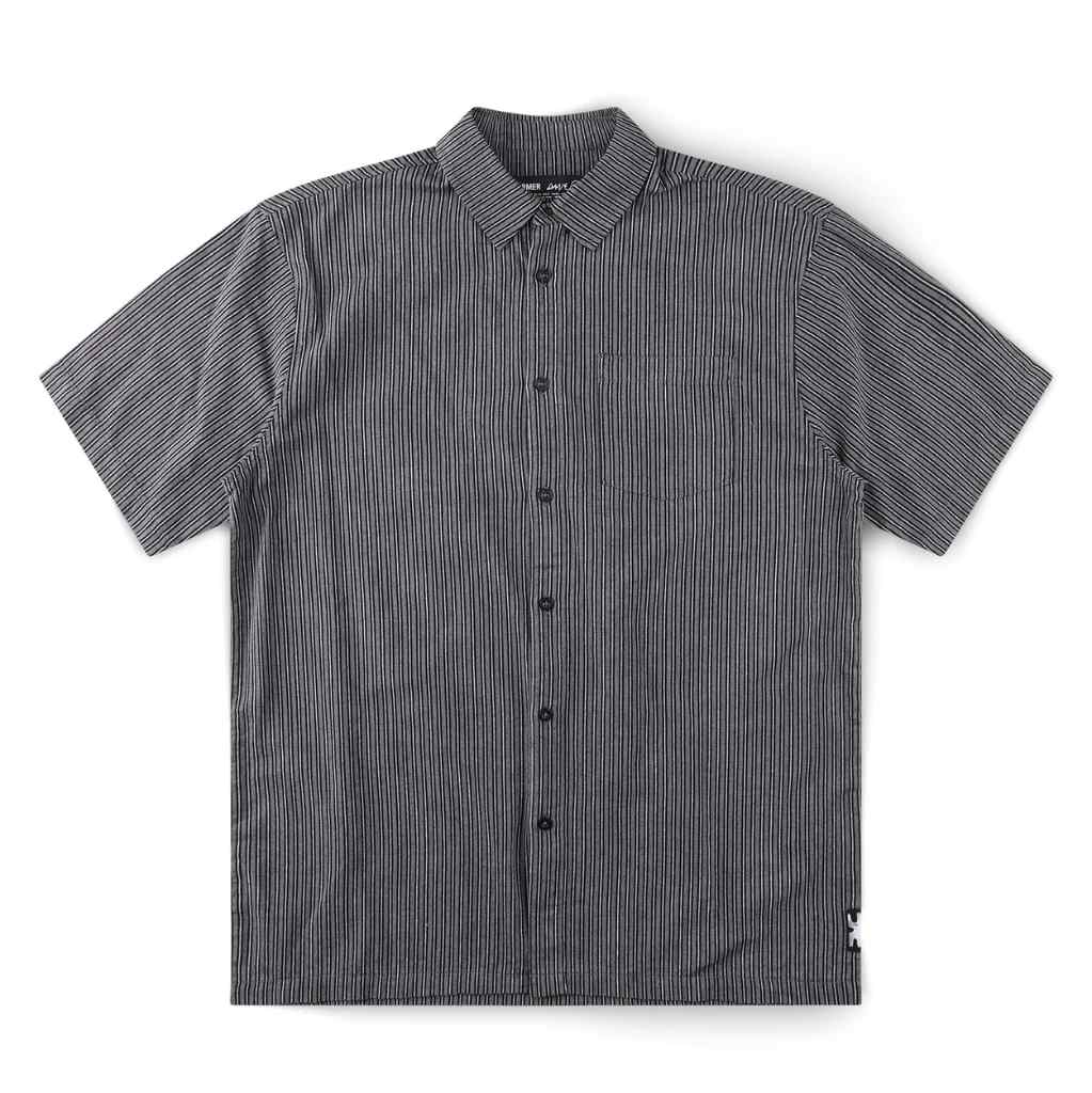 Former Reynolds Stripe SS Shirt in Worn Black | Shop Former clothing online with Pavement Skate Store and enjoy free Aotearoa NZ shipping on orders over $100*!