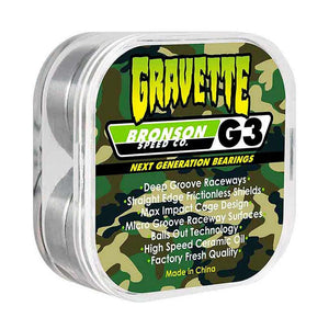 Bronson Speed Co. G3 Bearings | Shop skateboard bearings online with Pavement Skate Store with free Aotearoa shipping on orders over $100*!