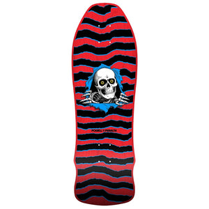 Powell Peralta Geegah Ripper Red Stain Reissue Skateboard Deck - 9.75" x 30". WB 15.125". Nose 3.75". Tail 6.875". Free, fast NZ delivery. Shop reissue skateboard decks with Pavement skate store online.
