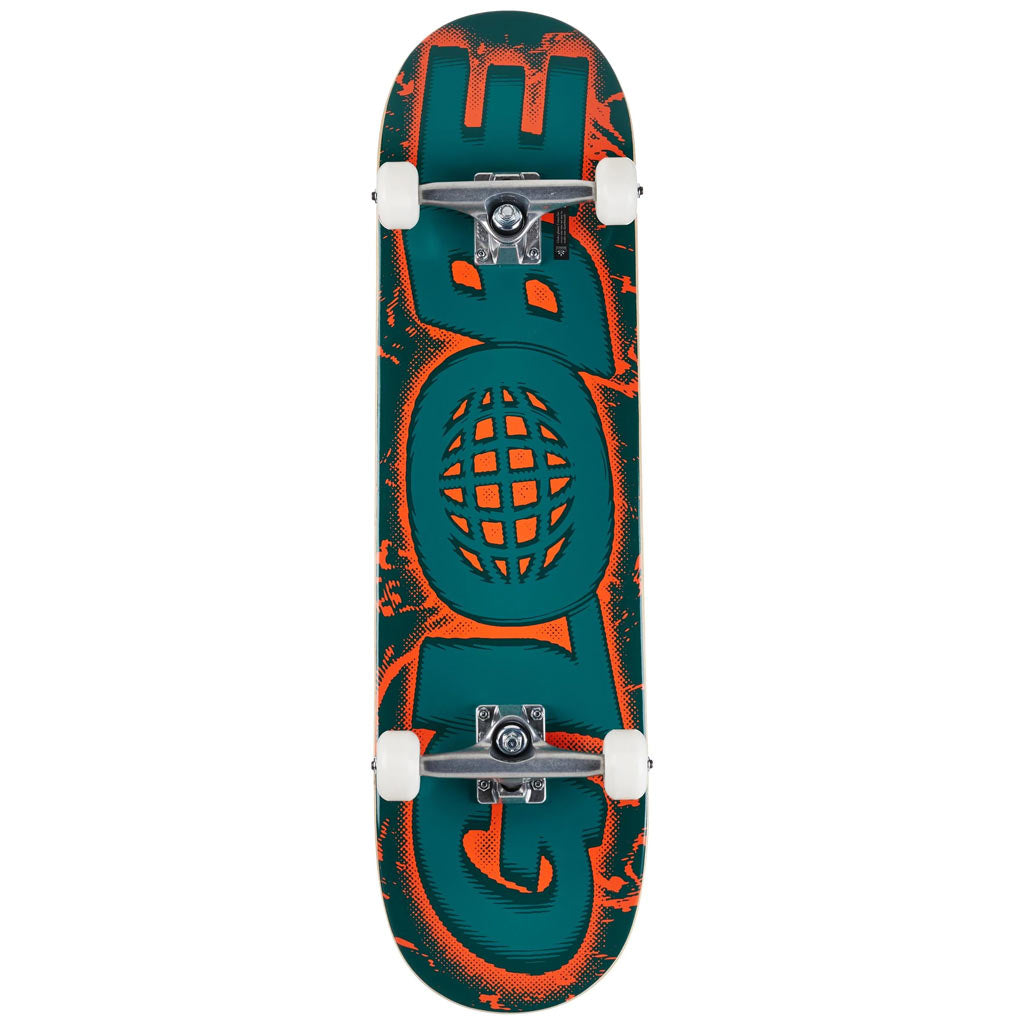 Globe G0 Reverb 8.375" Complete Skateboard - Dark Olive/Phantom | Free Aotearoa NZ shipping over $100* when you shop online with Pavement Skate Store!