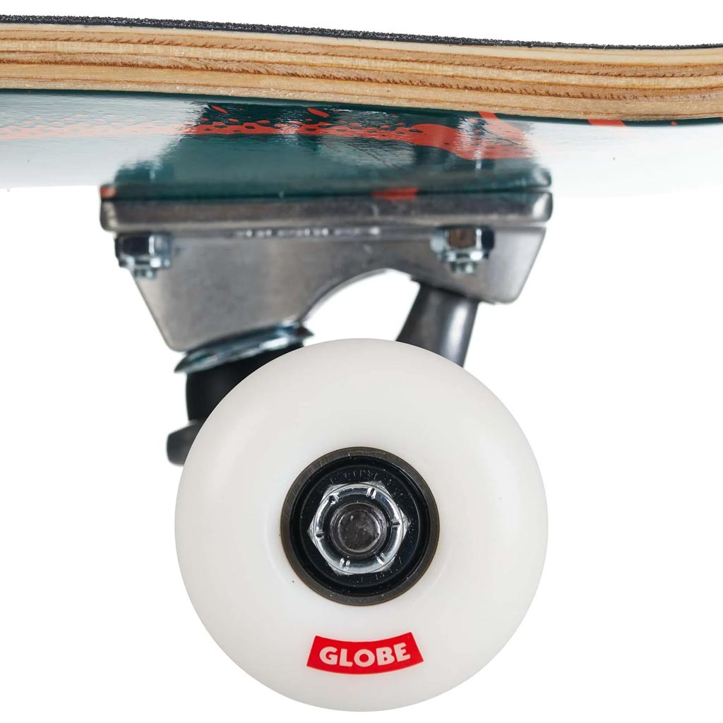 Globe G0 Reverb 8.375" Complete Skateboard - Dark Olive/Phantom | Free Aotearoa NZ shipping over $100* when you shop online with Pavement Skate Store!