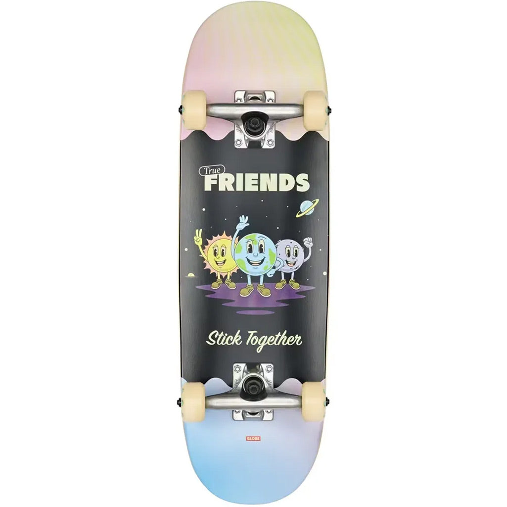 Globe Kids Wide Micro Complete Skateboard - True Friends 7.9" | Buy skateboards online with Pavement Skate Store with free Aotearoa NZ shipping over $100*!