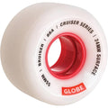 Globe Bruiser Cruiser Wheels White/Red 55mm 88A | Shop Globe Skateboards online with Pavement Skate Store with free Aotearoa NZ shipping over $100*!