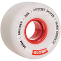 Globe Bruiser Cruiser Wheels White/Red 58mm 88A | Shop Globe Skateboards online with Pavement Skate Store with free Aotearoa NZ shipping over $100*!
