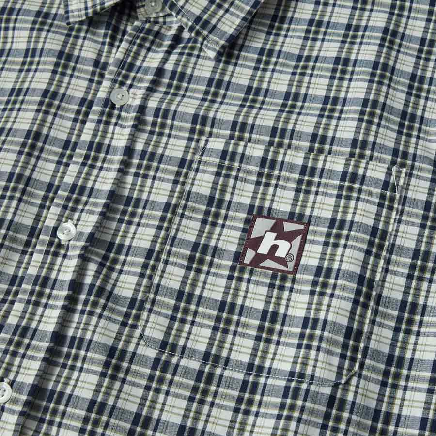 HUF H STAR PLAID S/S SHIRT - LINEN