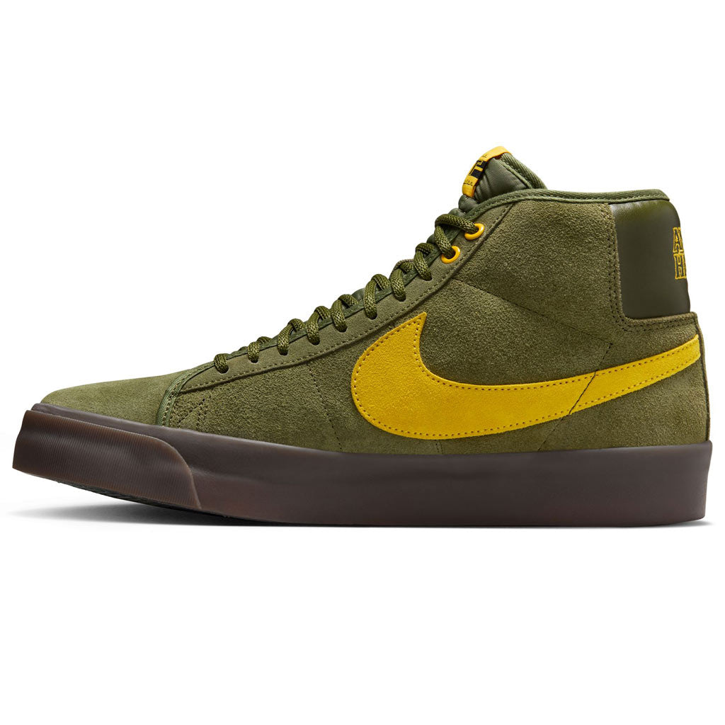 Nike SB Blazer Mid X Anti Hero Shoe - Rough Green/Amarillo-Rough Green. Product code: HM5838-300. Shop Nike SB skateboarding shoes, clothing and accessories online with Pavement! Free Aotearoa NZ shipping over $100*.