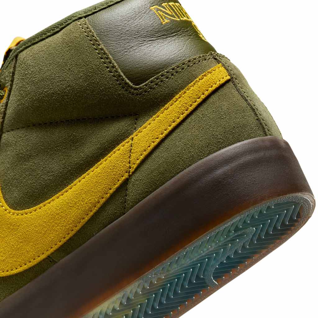 Nike SB Blazer Mid X Anti Hero Shoe - Rough Green/Amarillo-Rough Green. Product code: HM5838-300. Shop Nike SB skateboarding shoes, clothing and accessories online with Pavement! Free Aotearoa NZ shipping over $100*.