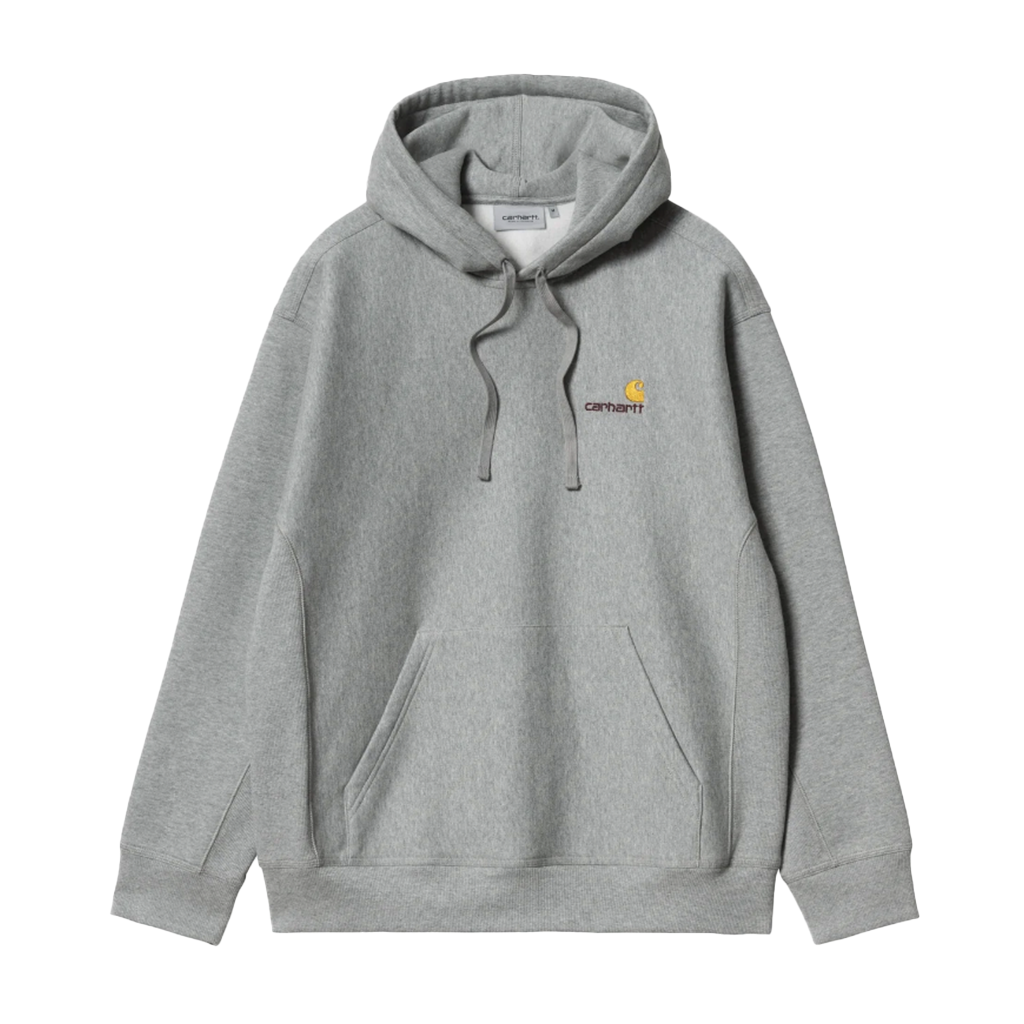 Carhartt WIP Hooded American Script Sweater Grey Heather