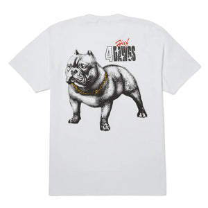 HUF 4 The Dawgs Tee - White | Shop HUF Worldwide online with Pavement Skate Store with free Aotearoa shipping on order over $100*!