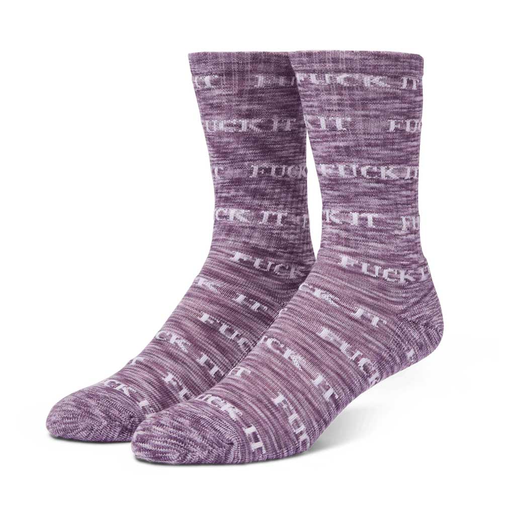 HUF FUCK IT MARLE SOCKS - PURPLE