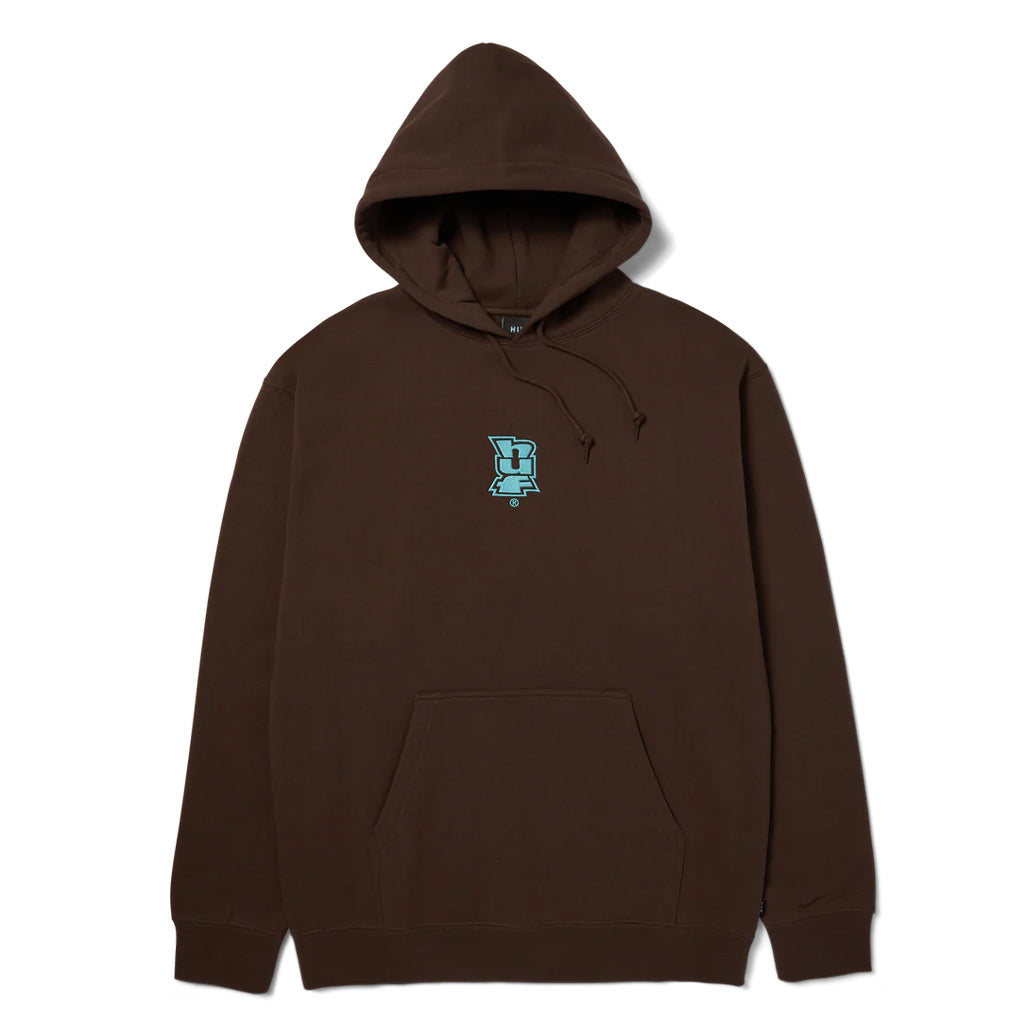 HUF Megablast Emb Hoodie - Bison | Shop HUF Worldwide online with Pavement Skate Store with free Aotearoa shipping on order over $100*!