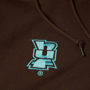HUF Megablast Emb Hoodie - Bison | Shop HUF Worldwide online with Pavement Skate Store with free Aotearoa shipping on order over $100*!