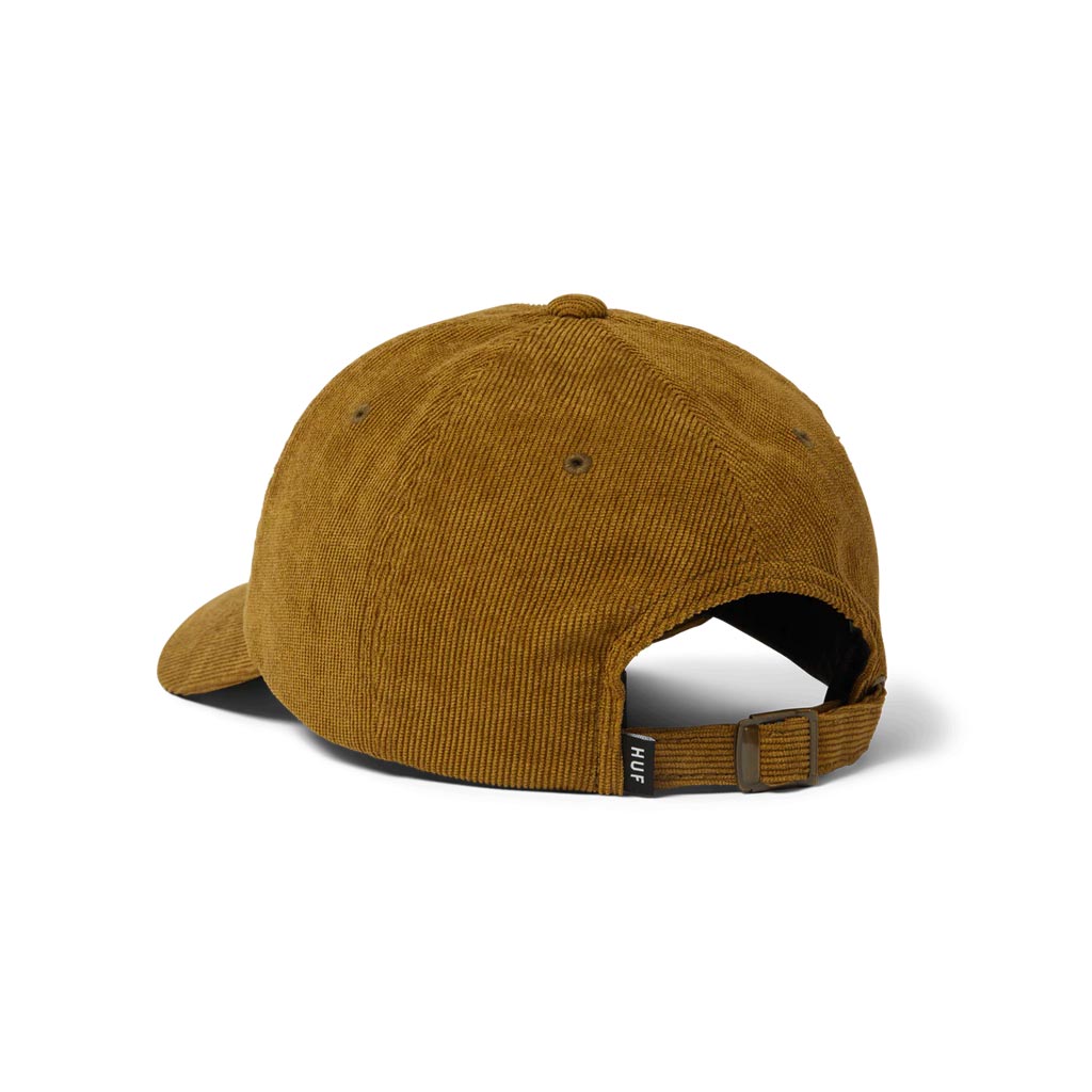 HUF OG Corduroy 6 Panel Curved Visor Hat - Moss | Shop HUF Worldwide online with Pavement Skate Store with free Aotearoa shipping on order over $100*!