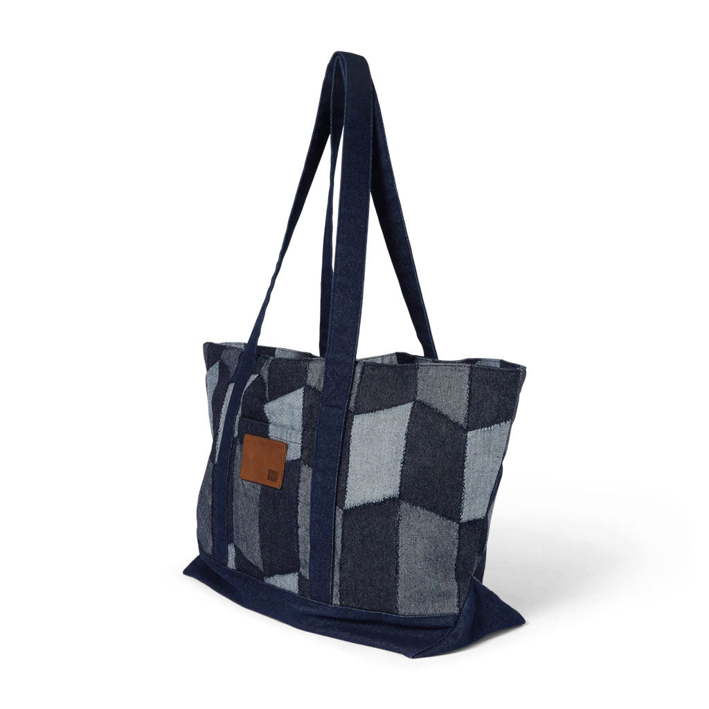 HUF PATCHWORK DENIM TOTE - DENIM