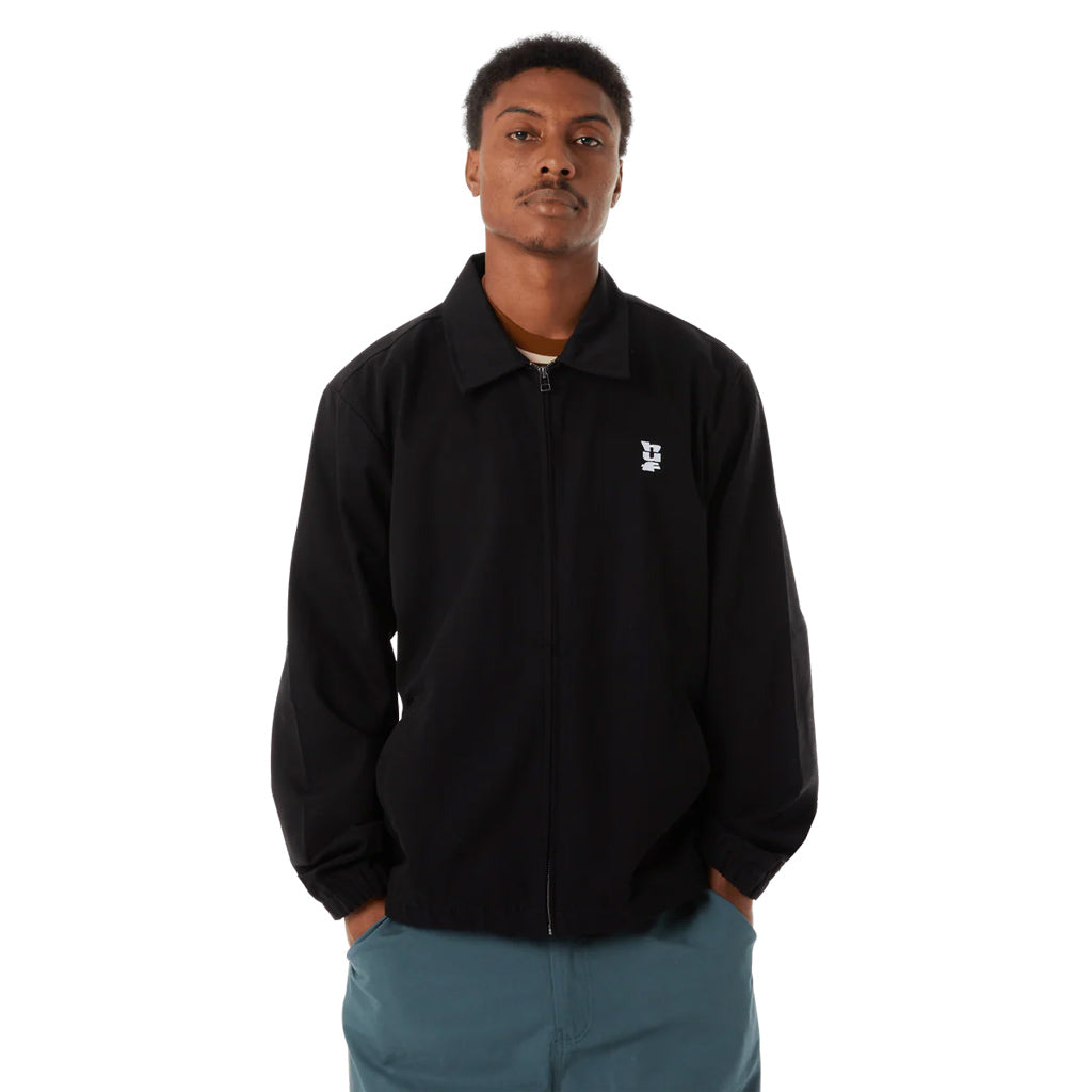 HUF Set Megablast Shop Jacket - Black | Shop HUF Worldwide online with Pavement Skate Store with free Aotearoa shipping on order over $100*!