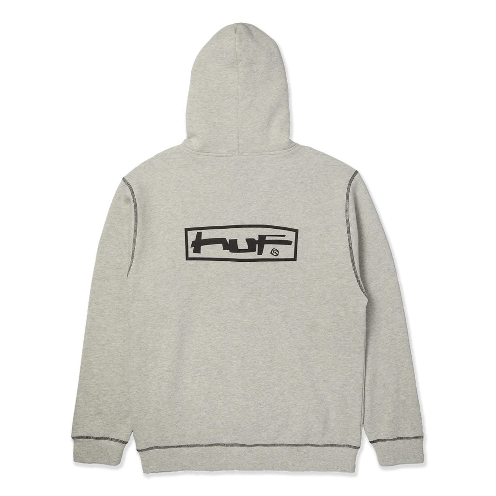 HUF Stretch Full Zip Hoodie - Ash | Shop HUF Worldwide online with Pavement Skate Store with free Aotearoa shipping on order over $100*!