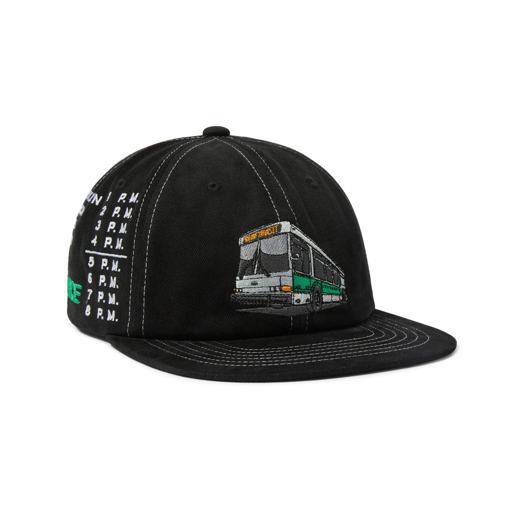 HUF Transport Connection Snapback - Black | Shop HUF Worldwide online with Pavement Skate Store with free Aotearoa shipping on order over $100*!