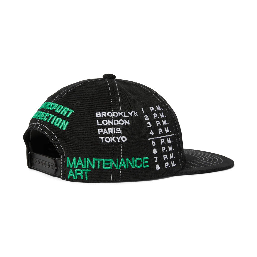 HUF Transport Connection Snapback - Black | Shop HUF Worldwide online with Pavement Skate Store with free Aotearoa shipping on order over $100*!