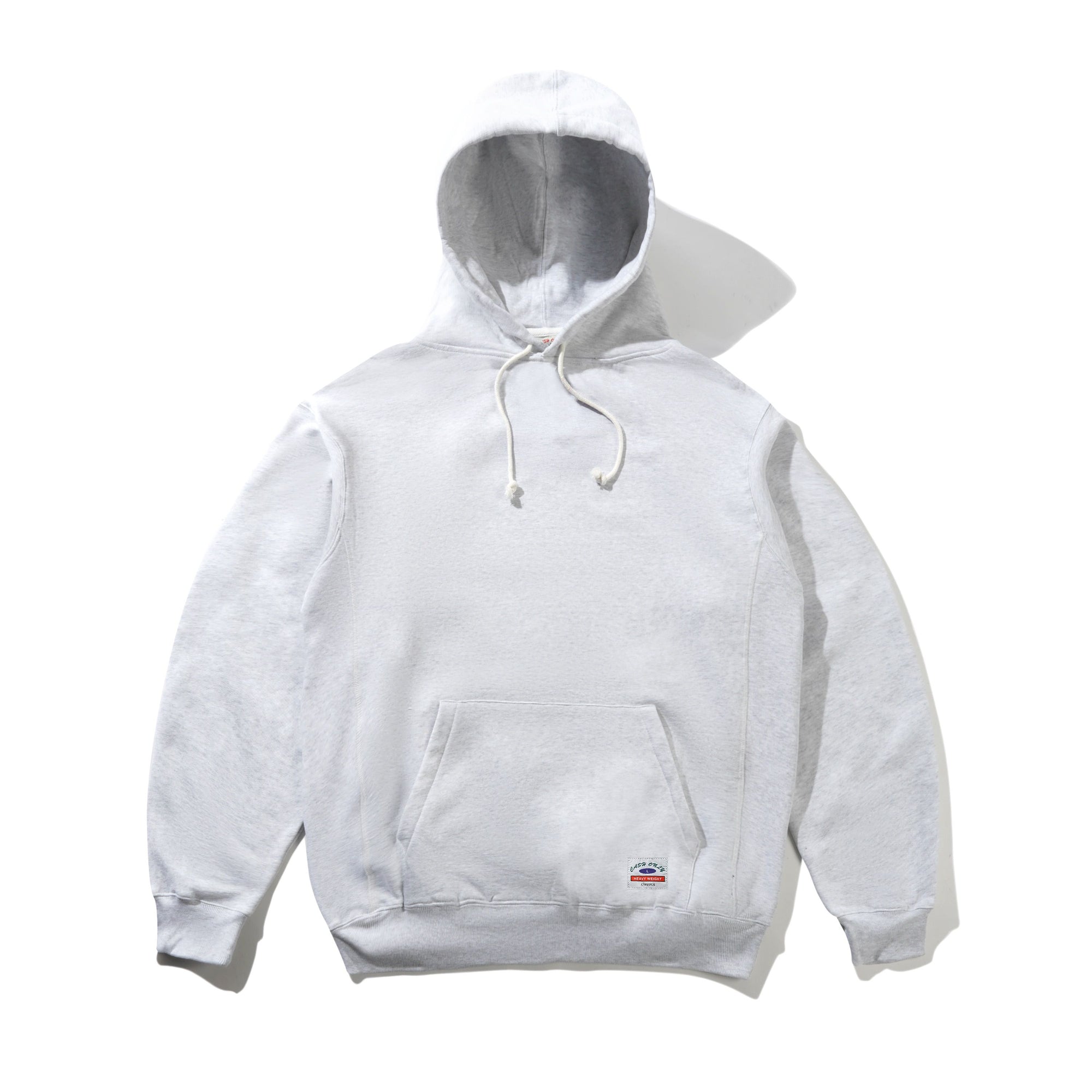 CASH ONLY HEAVY-WEIGHT PULLOVER HOOD - ASH