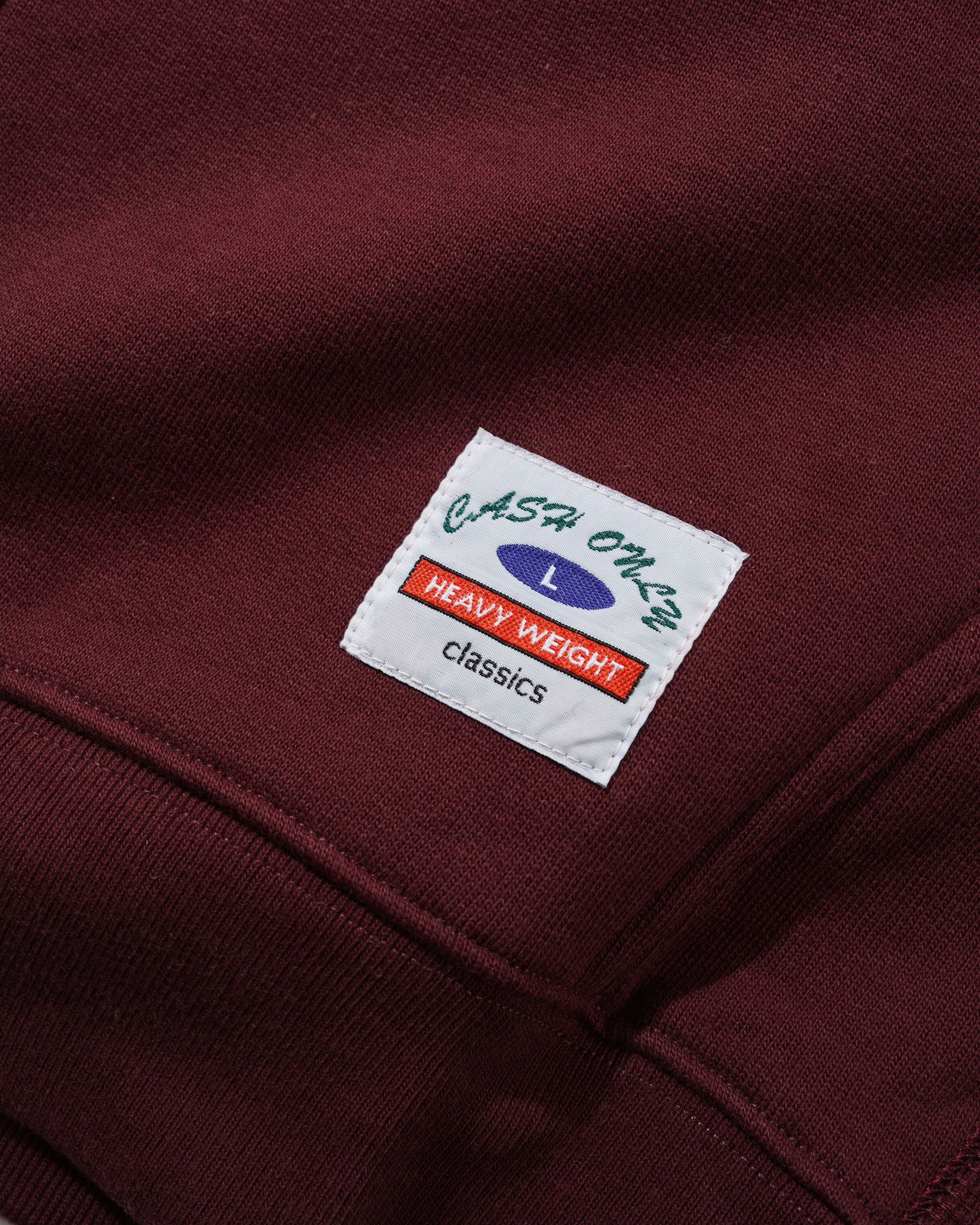 CASH ONLY HEAVY-WEIGHT ZIP THRU HOOD - BURGUNDY
