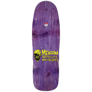 Heroin Dead Dave Knock Off Deck 10.1" | Shop skateboard decks online with Pavement Skate Store! Free Aotearoa NZ shipping over $100*