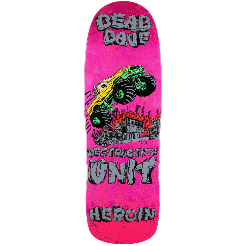 Heroin Dead Dave Knock Off Deck 10.1" | Shop skateboard decks online with Pavement Skate Store! Free Aotearoa NZ shipping over $100*