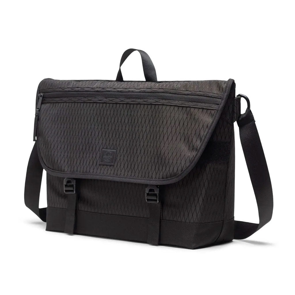 Herschel Cove Messenger - Black Diamond/Black | Free Aotearoa NZ shipping over $100* when you shop Herschel bags online with Pavement Skate Store!