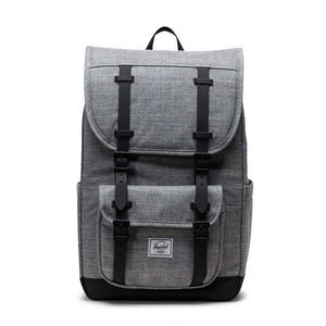 Herschel Little America Mid Backpack - Raven Crosshatch | Free Aoteraoa NZ shipping when you shop online with Pavement Skate Store!
