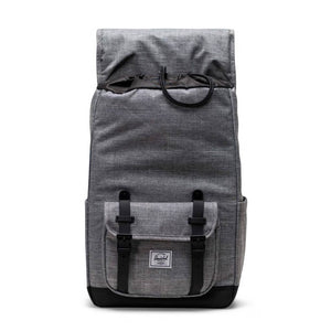 Herschel Little America Mid Backpack - Raven Crosshatch | Free Aoteraoa NZ shipping when you shop online with Pavement Skate Store!