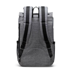 Herschel Little America Mid Backpack - Raven Crosshatch | Free Aoteraoa NZ shipping when you shop online with Pavement Skate Store!