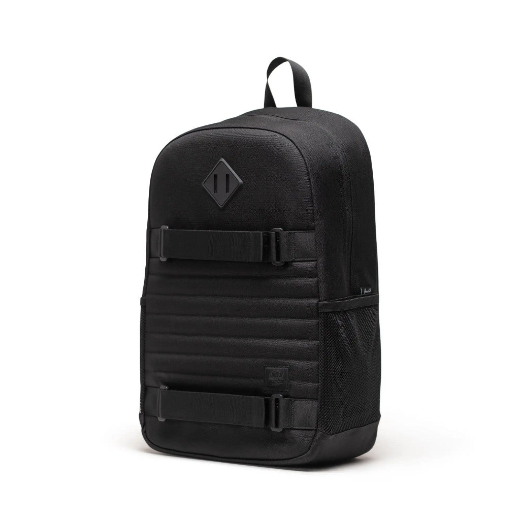 Herschel Fleet Skate Backpack in Black | Shop backpacks online with Pavement Skate Store with free Aotearoa NZ shipping over $100*!