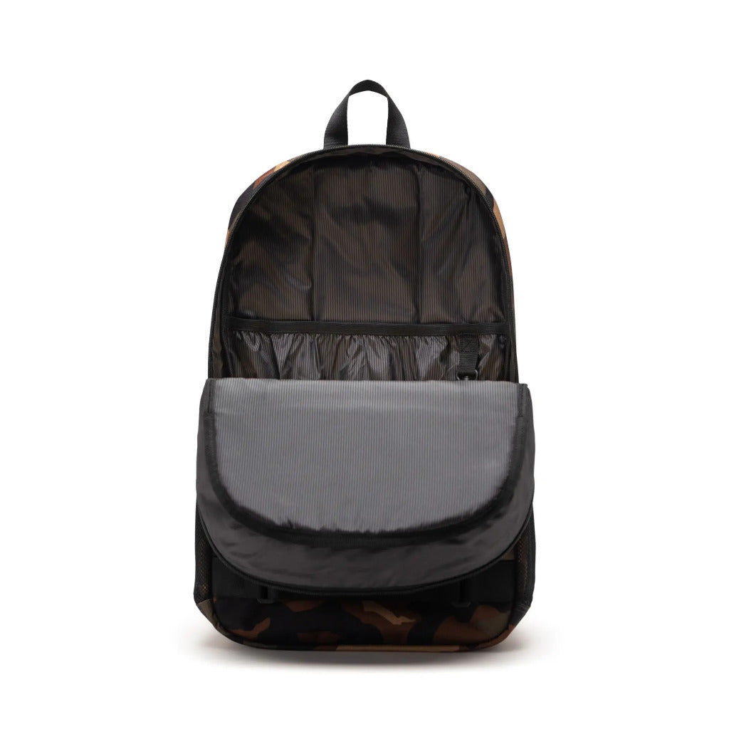 Herschel Fleet Skate Backpack in Woodland Camo | Shop backpacks online with Pavement Skate Store with free Aotearoa NZ shipping over $100*!