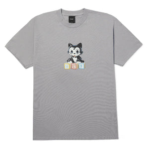 Huf Blocks Tee - Lilac Chalk | Shop Huf Worldwide online with Pavement Skate Store with free Aotearoa NZ shipping on orders over $100*