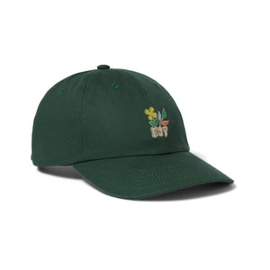 Shop the Huf Bloom Curved Visor 6 Panel Hat in Hunter Green with Pavement Skate Store! Free Aotearoa NZ shipping over $100* 