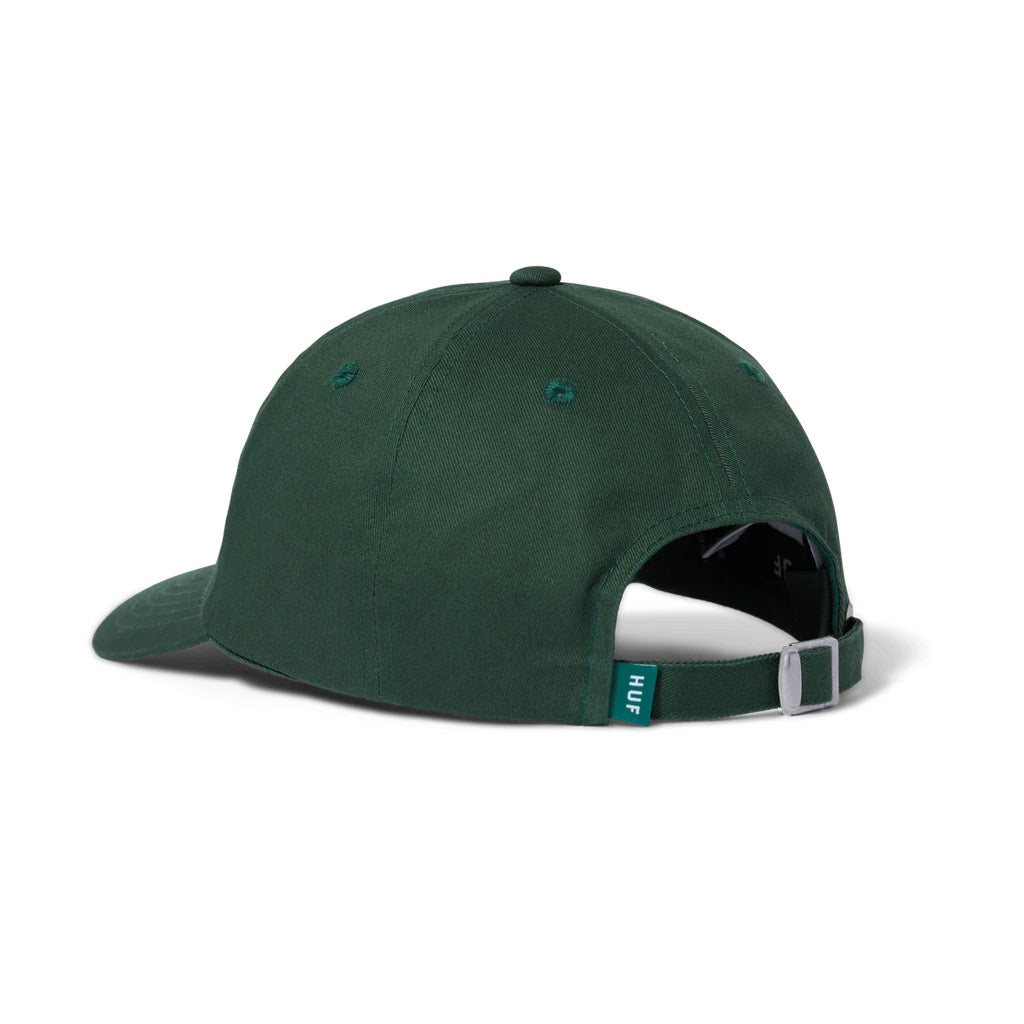 Shop the Huf Bloom Curved Visor 6 Panel Hat in Hunter Green with Pavement Skate Store! Free Aotearoa NZ shipping over $100* 