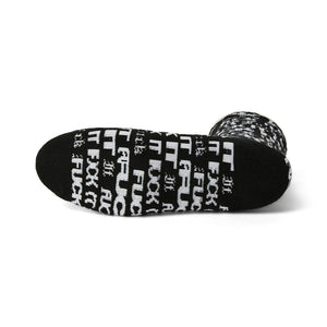 Huf Fuck It Flyer Socks - Black | Shop Huf Worldwide online with Pavement Skate Store with free Aotearoa NZ shipping on orders over $100*