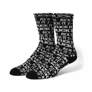 Huf Fuck It Flyer Socks - Black | Shop Huf Worldwide online with Pavement Skate Store with free Aotearoa NZ shipping on orders over $100*