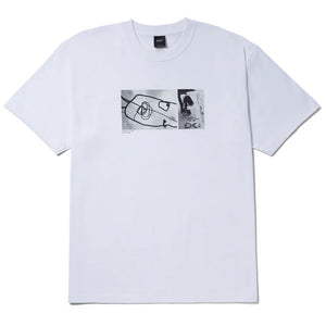 Huf Mason Photo S/S Tee - White. Check out Huf Worldwide clothing with Pavement Skate Store and enjoy free Aotearoa NZ shipping over $100* when you buy online!