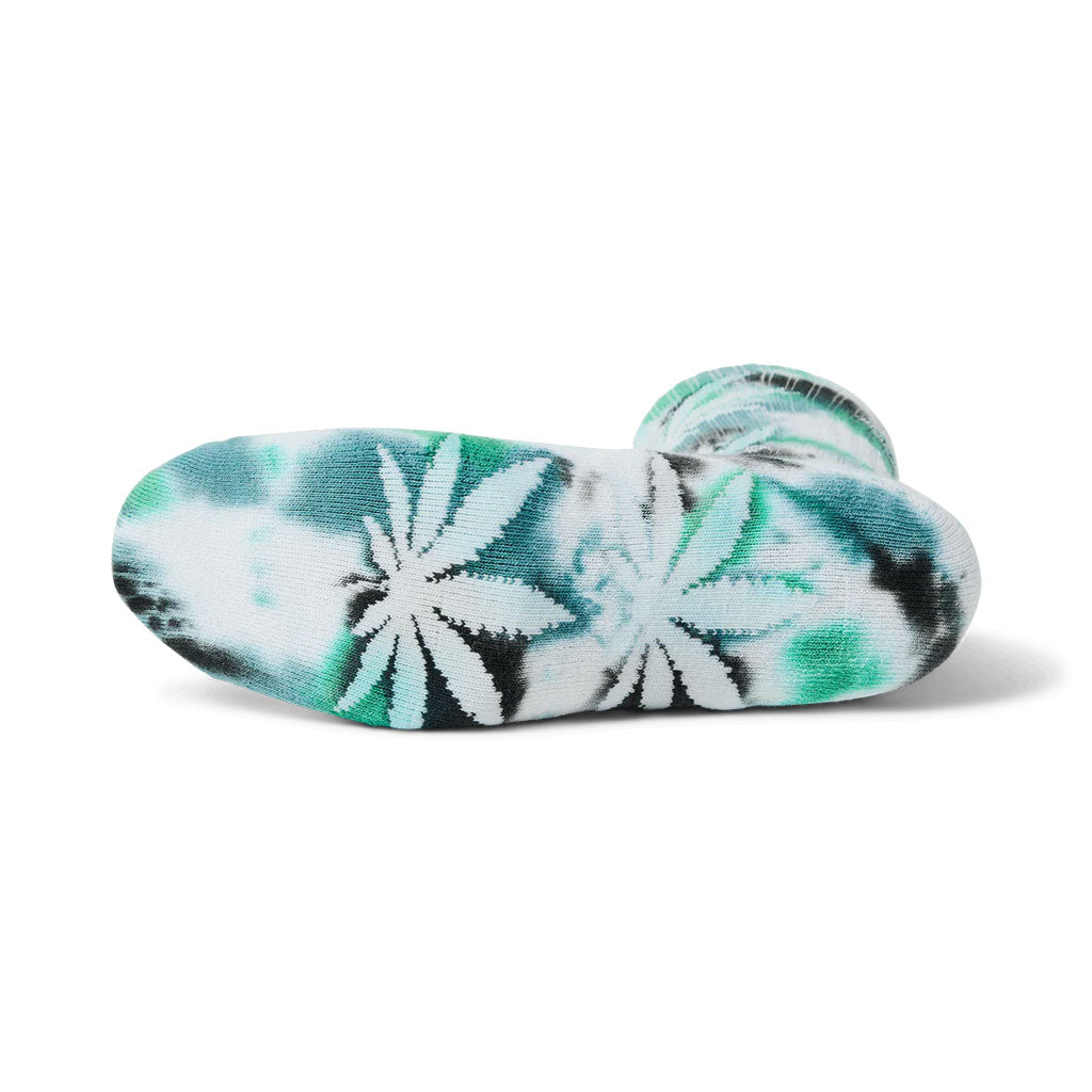 Huf Plantlife Tie Dye Socks - Green | Shop Huf Worldwide online with Pavement Skate Store with free Aotearoa NZ shipping on orders over $100*