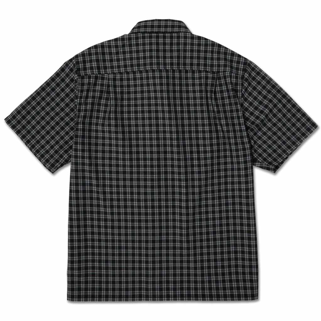 Huf Stretch Micro Plaid Shirt - Black | Shop Huf Worldwide online with Pavement Skate Store with free Aotearoa NZ shipping on orders over $100*