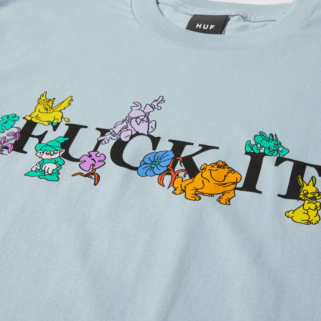 Huf Worldwide Trip Tee - Sky | Free Aotearoa NZ shipping over $100* when you shop online with Pavement Skate Store!