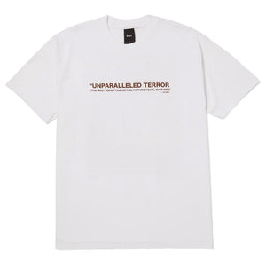 Huf X Texas Chainsaw Massacre Unparalleled Terror Tee - White. Shop HUF WORLDWIDE clothing, skateboards and accessories online with Pavement Skate Store! Free Aotearoa NZ shipping over $100*