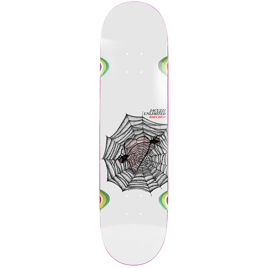 Jacuzzi Unlimited John Dillo Evil EX7 8.5" Deck | Shop Jacuzzi Unlimited online with Pavement Skate Store and enjoy free Aotearoa NZ shipping over $100*!