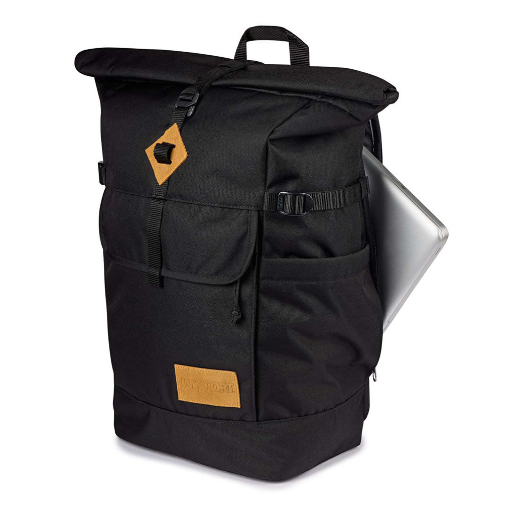 Jansport Hatchet Rolltop - Black | Free Aotearoa NZ shipping over $100* when you shop Jansport online with Pavement Skate Store!