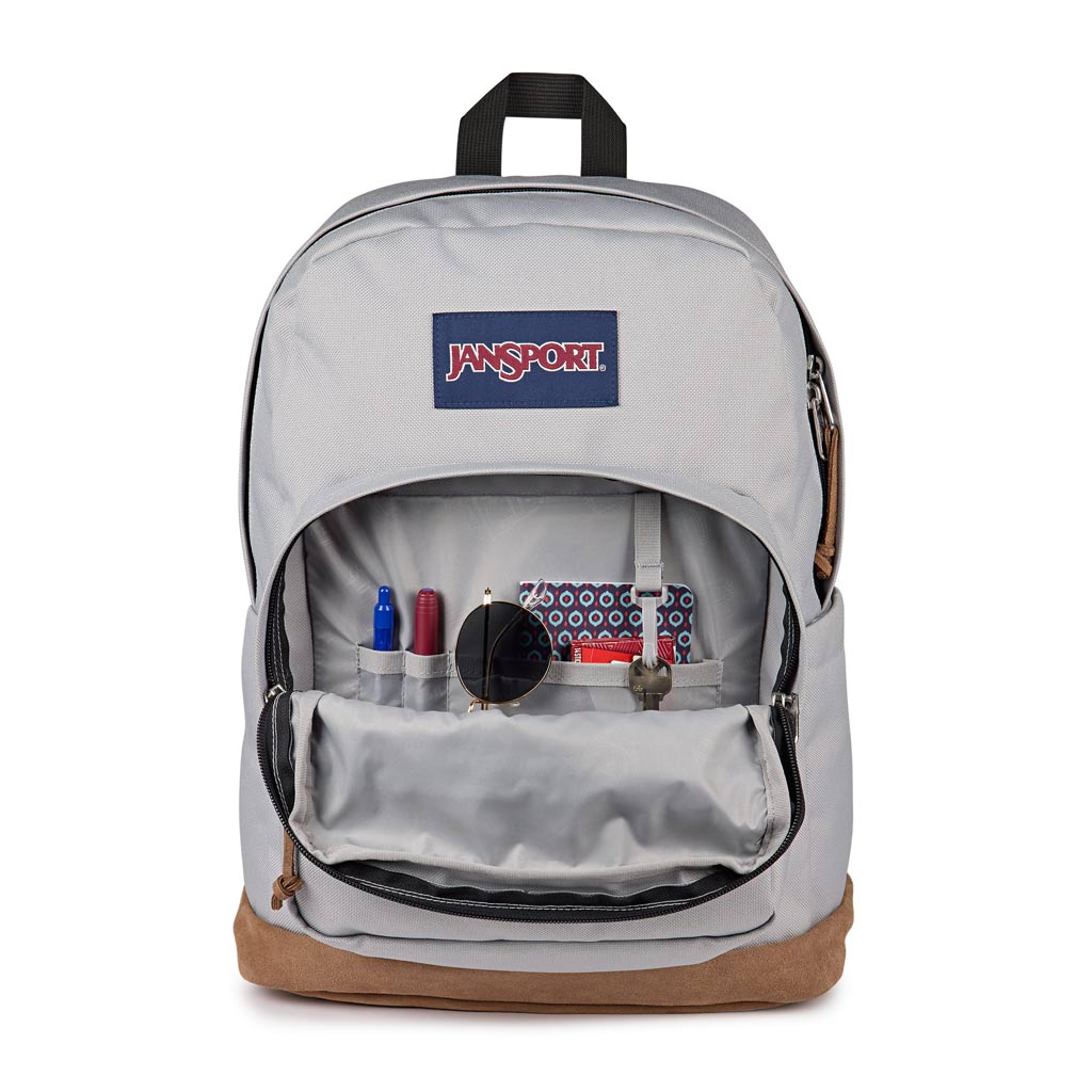 Jansport Right Pack in Grounded Grey | Free Aotearoa NZ shipping over $100* when you shop Jansport backpacks online with Pavement Skate Store.