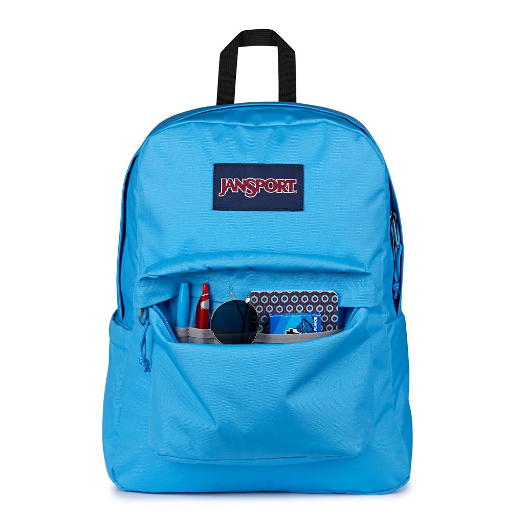 Jansport Superbreak Plus - Electric Azul | Free Aotearoa NZ shipping over $100* when you shop Jansport backpacks online with Pavement Skate Store.