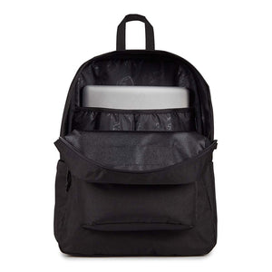 Jansport Superbreak Plus Monochrome Black | Free Aotearoa NZ shipping over $100* when you shop Jansport online with Pavement Skate Store.